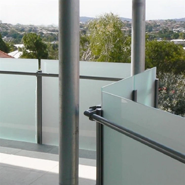 Tempered Frosted Glass Railing Tempered Frosted Glass Railing